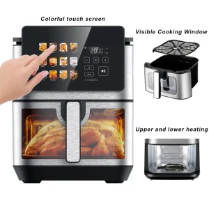 Household Electric Smart Oil free Digital Display Panel 8.5L Air Fryer Oven for Chicken Donut Chips