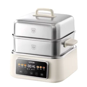 Household Electric Steamer Cooker Multi purpose Food Steamer Foldable Food Steamer Stainless Steel