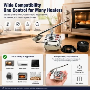 Household Electric Thermostat Temperature Regulator Three phase Temperature Controller Various Electric Motor Heating Appliances
