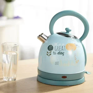 Household Food Grade 304 Stainless Steel Quick Heating Electric Kettle Push Button