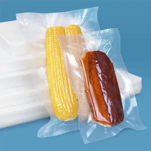 Household Food Vacuum Bag Security Feature 160 Micron Double Layer Transparent Storage Bag for Vacuum Sealer