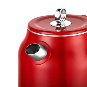 Household Hotel Use Cordless European Style Stainless Steel Electric Kettle 1500W 1.8L Capacity Automatic Shut off Boil Dry