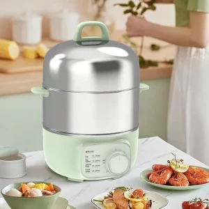 Household Kitchen Egg Steamer Electric Portable Egg Cooker Boiler