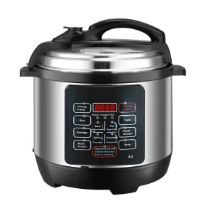 Household Kitchen Electric Stainless Steel Automatic Rice Cooker Non-Stick Inner Pot Safety Valve Fast Cooking Energy Efficient