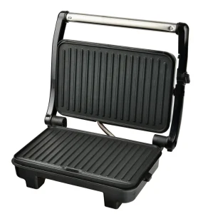 Household Kitchen Equipment Stainless Steel Electric Non Stick Panini Sandwich Press Maker Grill Contact Grill 1500W 27.2x17cm