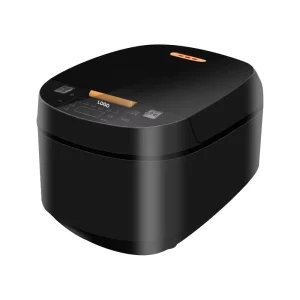 Household Kitchen Multi Purpose 5L Black Microwave Aluminium Non stick Inner Pot Fast Intelligent Electric Rice Steam Cooker