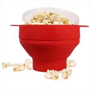 Household Microwave Hot Air Popcorn Maker Collapsible Popcorn Making Machines Silicone Popcorn Popper
