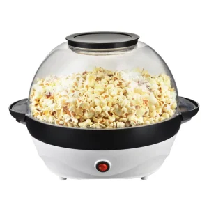 Household Mini 800w Popcorn Machine Removable Lid Automatic Stir Stick Popcorn Maker
