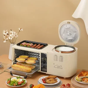 Household Multifunction Breakfast Maker Machine Oven Rice Cooker Control Breakfast Sandwich Maker 3 in 1 Breakfast Makers