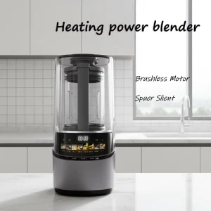 Household Multifunctional Electric Blender Machine 1600ml Glass Jar Brushless Motor Smart Electronic Control Smoothies Soymilk