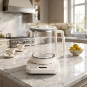Household Multifunctional Glass Electric Tea Kettle 1.5L with Microcomputer Control and Temperature Control