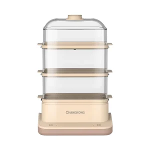 Household Plastic Integration 18L 3 Layer Multifunctional Vegetable Steamer Big Capacity Smart Electric Food Steamers