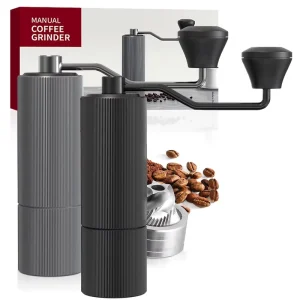 Household Portable Manual Stainless Steel Coffee Grinder Ceramic Burr Hand Crank Coffee Grinder