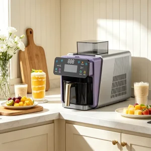 Household Shaved Ice Machine 110v 60hz 25KG 24H Snow Ice Cream Machine For Flake Ice Shaved Ice Fast Ice Making In 1 Minute
