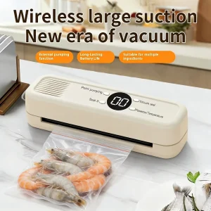 Household Small Rechargeable Vacuum Sealer for Kitchen Food Fully Automatic Sealing and Vacuum Machine