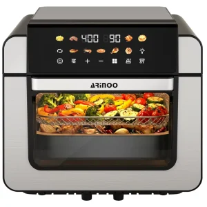 Household Stainless Steel 16L Air Fryer Oven Visual Multi-functional French Fries Machine Smart Electric Outdoor Use