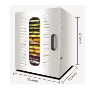 Household Stainless Steel Professional Food Dehydrator with 10 Racks