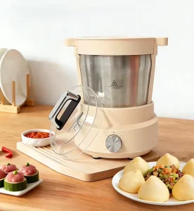 Household Swallow Maker 800W Fast Heating Electric Fufu Machine Food Processor for Pounded Yam Eba Banku Ugali African Meals