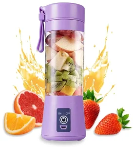 Household USB Rechargeable Fully Automatic Mini Electric Juice Blender Portable Wireless Integrated Fruit Juicer Cup 380ML
