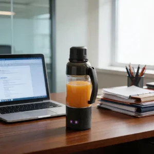 Household USB Rechargeable Mini Fruit Juicer Machine Smoothie Blender 6 Blades Portable Juicers Mixer