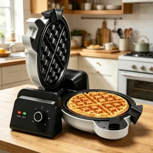 Household Vertical Waffle Maker Manufacturer 19cm Large Plate Electric Waffle Iron