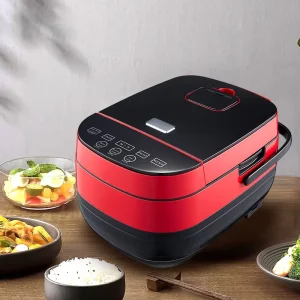 IH Multi-Purpose Rice Cooker 4.1-5L Square Shape Inner Pot Non-Stick Coating Digital LED Display Home Kitchen