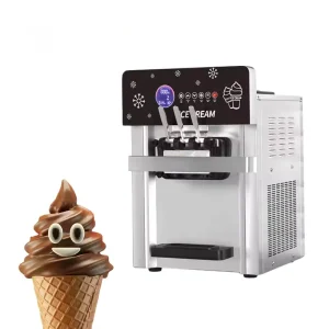 Ice Cream Equipment Commercial Table Top Snow Soft Ice Cream Maker Machine for Business