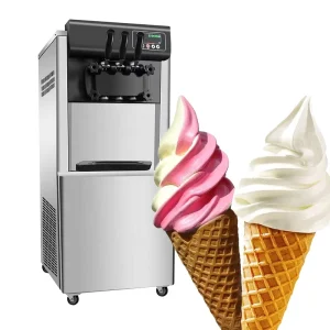 Ice Cream Machine 3 Flavors Automatic Soft Serve Sorbetiere Commercial Eis a Glace Italian Icecream Making