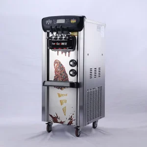 Ice Cream Machine Maker 3 Flavor Soft Serve Commercial Ice Cream Machine