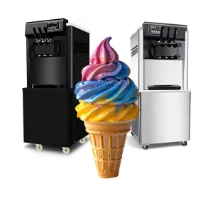 Ice Cream Machine Soft Serve Ice Cream Maker 3 Flavor Ice Cream Making Vending Machine