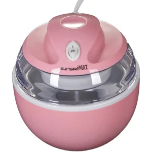Ice Cream Maker 600ml Pre freeze Soft Serve Portable Home Use Easy to Clean Food Grade Aluminum 7W