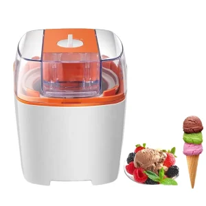 Ice Cream Maker Machine 1.5L Electric Automatic Soft Serve Ice Cream Machine for Home Frozen Dessert Making Machine for Kids