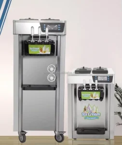 Ice Cream Maker Soft Serve Ice Cream Machine 3 Flavor