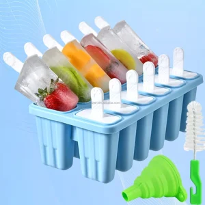 Ice Cream Mold Blue Large Silicone Shaped Ice Cream Mold