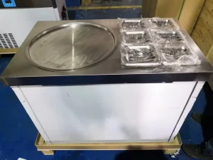 Ice Cream Roll Machine Long Service Life Thai Fried Ice Cream Machine Commercial Ice Pan Machine for Frozen Dessert