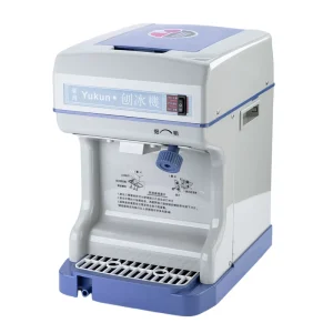 Ice Crusher Commercial Snow Flake Ice Shaver with Adjustment Knob for Ice Thickness Suitable for Bars