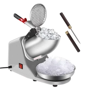 Ice Crusher Ice Shavers Frozen Cube Reformer Machine for Cold Drinks Electric Ice Shaver Snow Cone Maker Machine