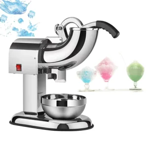 Ice Crusher Small Commercial Ice Shaver Stainless Steel Shaved Ice Machine Snow Cone Maker