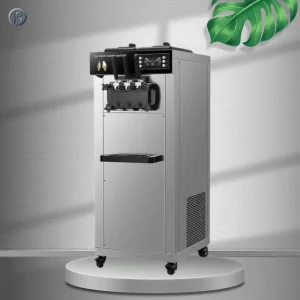 Icecream Factory Table Top 3 Flavors Automatic Soft Serve Commercial Ice Cream Maker Machine