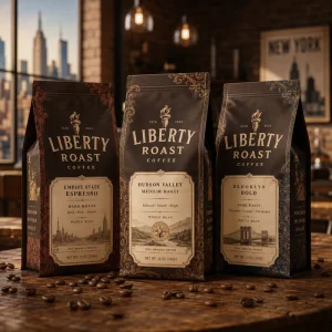 In Stock 10Pcs Pack 8oz 12oz 16oz Custom Coffee Bean Bags with Degassing Valve MOPP VMPET PE Material Free Samples