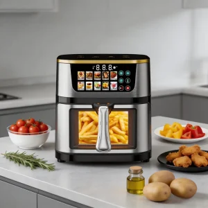 In Stock Smart Digital Electric Hot Air Fryer Oven Manufacturer With 6L 8L 10L 12L 15L Design
