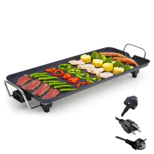 Indoor BBQ Grill Electric Grill Smokeless Non-Stick Barbecue Plate Electric Baking Pan Multi-Function