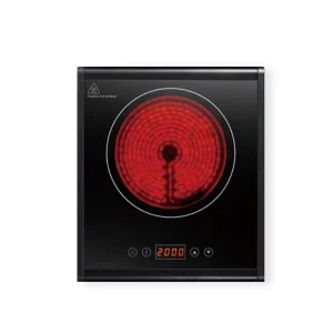 Indoor Black Single Burner High Performance 180mm Electric Hot Plate 110V for Household and Car Use