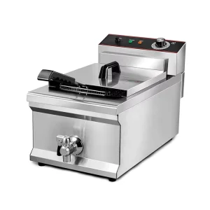 Industrial 8L Electric Deep Fryer for Fish Chips Chicken Stainless Steel Factory Supply 1200W Power