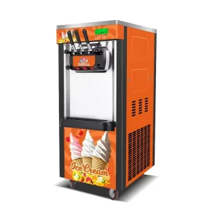 Industrial Automatic Soft Serve Ice Cream Maker Machine 3 Flavors Commercial Use Standing Chocolate Ice Cream Machines