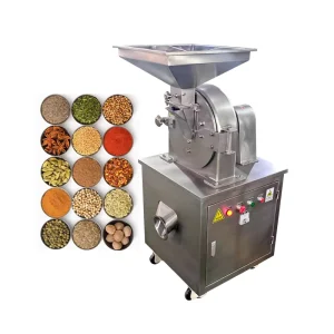 Industrial Automatic Spice Powder Herbal Dried Mushrooms Mill Grinding Machine Plant Shea Nut Pulverizer Machine