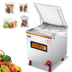 Industrial Automatic Vacuum Sealer Machine for Sausage Meat Rice Home Packaging Food in Plastic Pouch Commercial Vacuum Packer