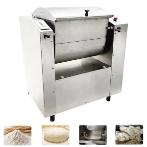 Industrial Bread Dough Mixer High Capacity 25kg 30kg 50kg Automatic Motorized Dough Maker Machine for Bakery Kitchen