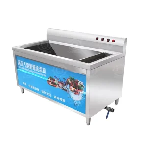 Industrial Brush Vegetable Washing and Cleaning Machine Automatic Portable Mini Ozone Fruit Washer with CE Certificate