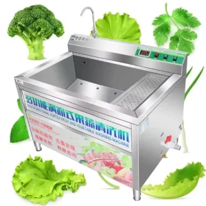 Industrial Bubble Type Lettuce Washing Drying Machine Ginger Strawberry Washer Cleaner Fruit and Vegetable Cleaning Machine